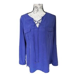 Chico’s tunic top purple super soft modal fabric size 2 (size 12 M)L